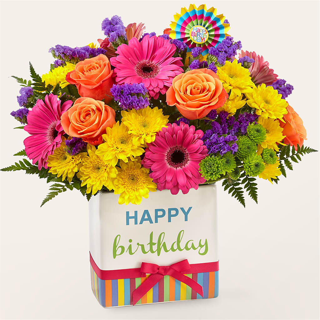 Birthday Brights Bouquet – Ruiz Creationz Llc, Miami FL