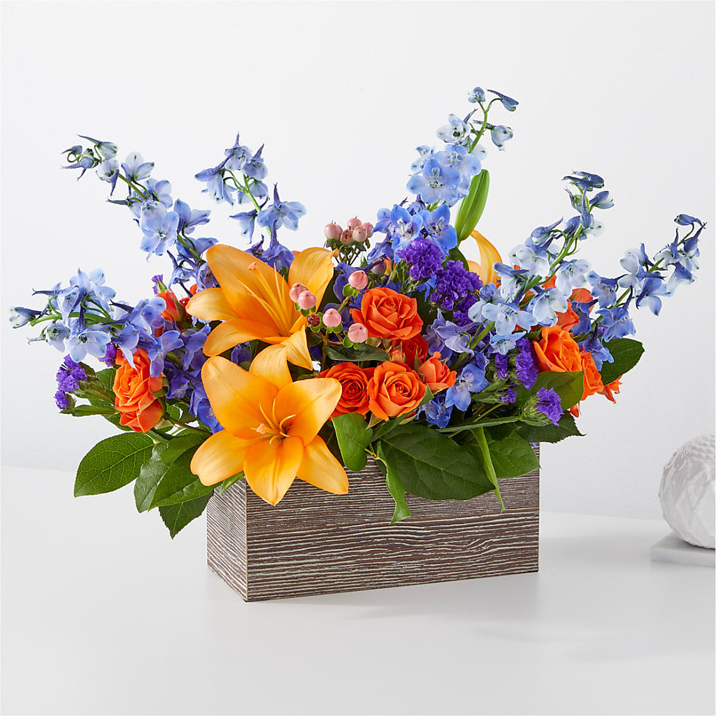 Radiant Citrus Box Bouquet – Ruiz Creationz Llc, Miami FL