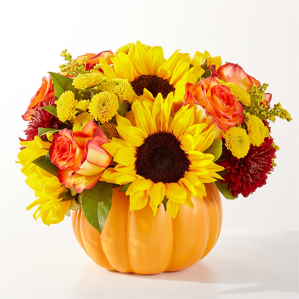 Golden Gourd Pumpkin Bouquet – Ruiz Creationz Llc, Miami FL