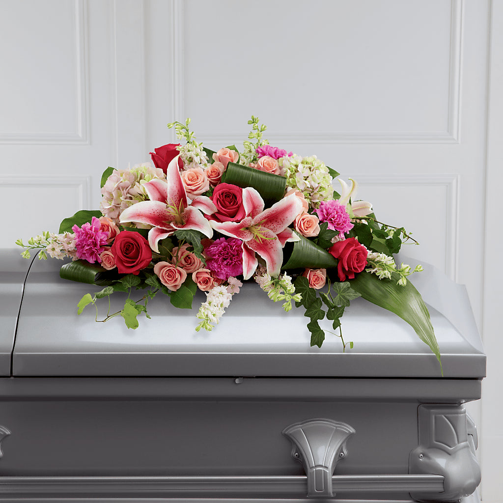Splendid Grace Casket Spray – Ruiz Creationz Llc, Miami FL