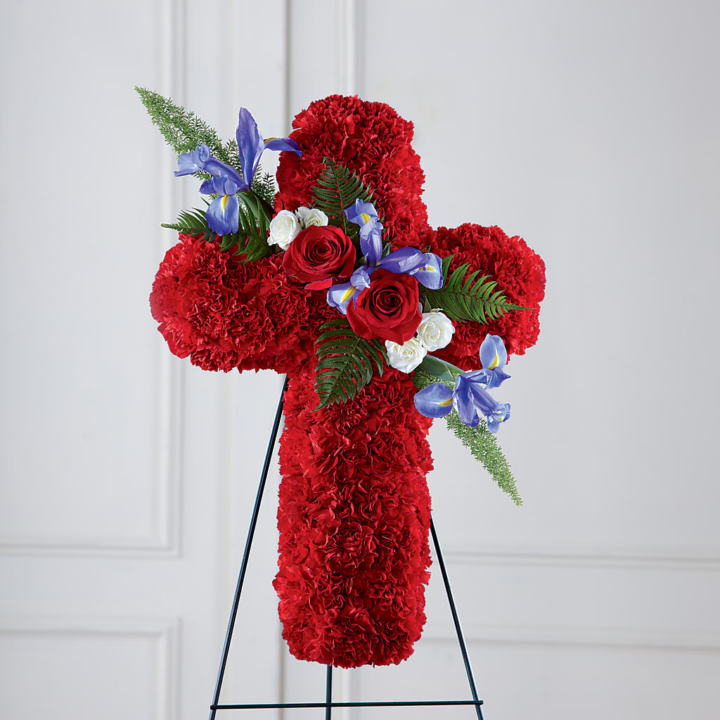 Faithful Hero Floral Cross – Ruiz Creationz Llc, Miami FL