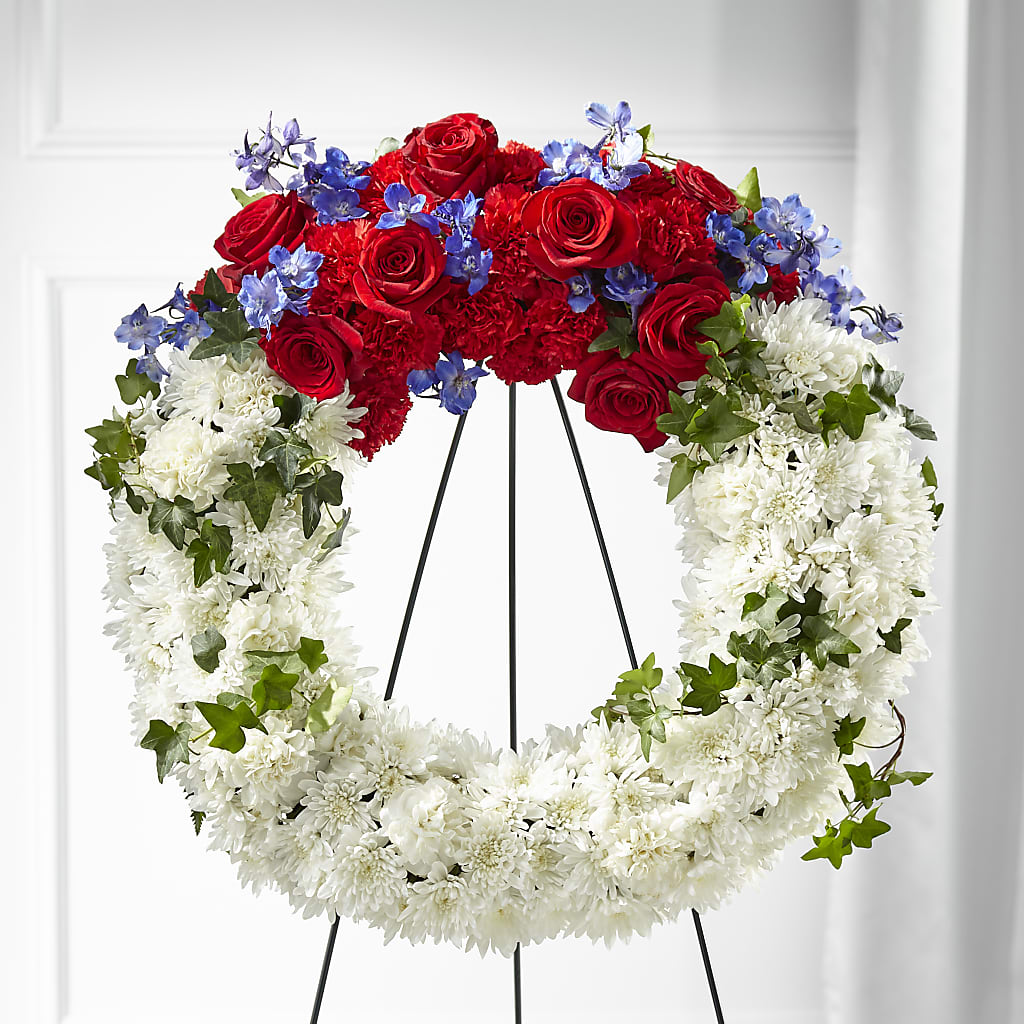 Patriotic Passion Wreath – Ruiz Creationz Llc, Miami FL