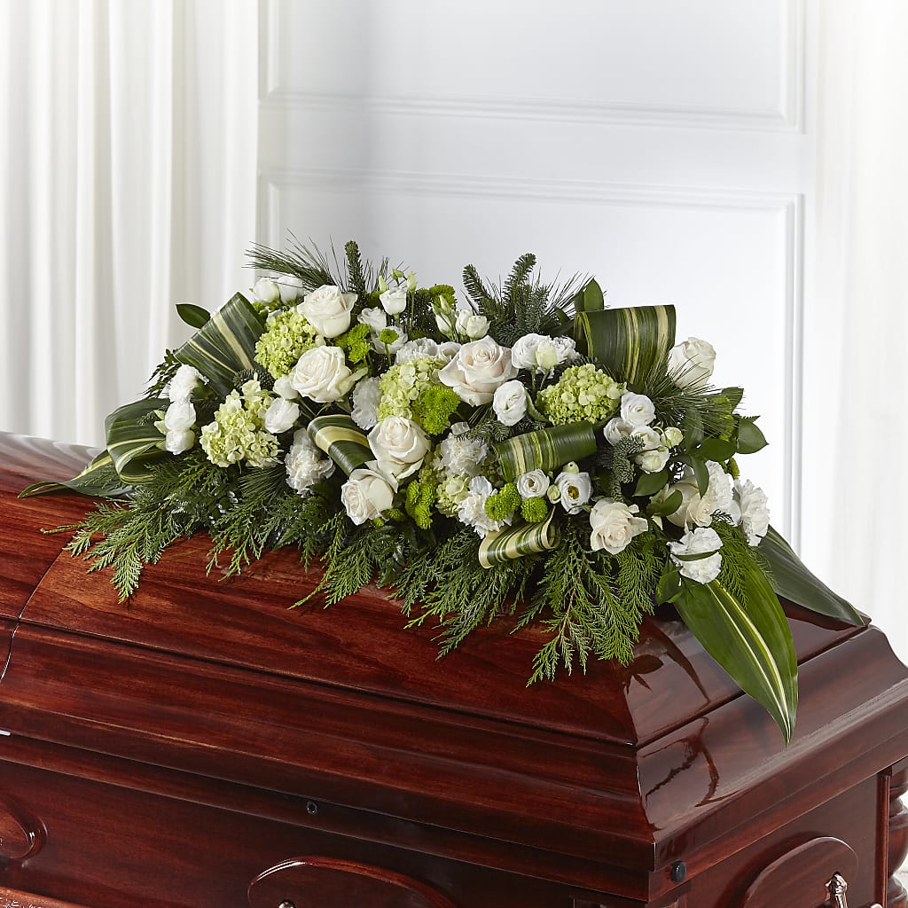 Hopeful Gesture Casket Spray – Ruiz Creationz Llc, Miami FL