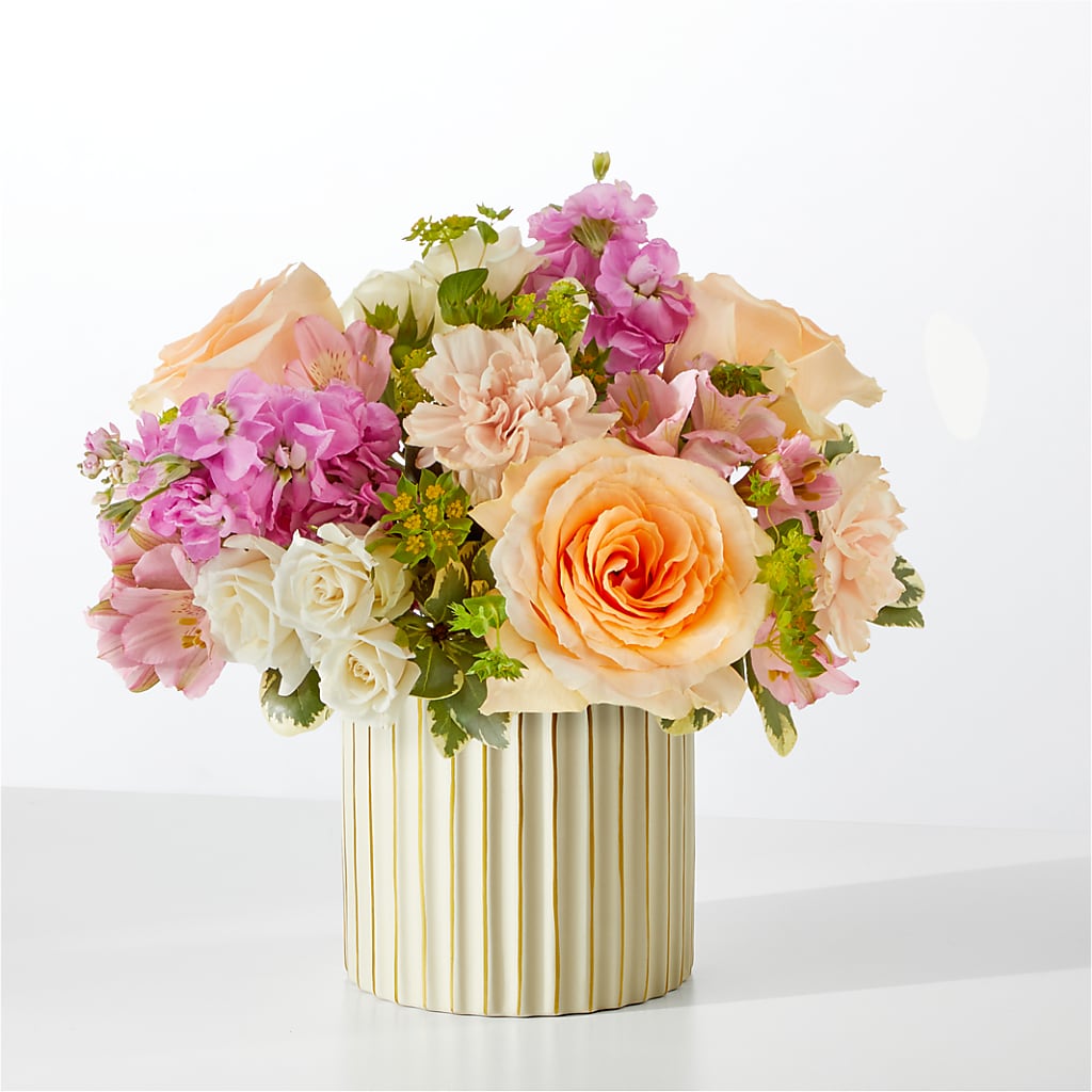 Paradise Bouquet with Ivory Vase – Ruiz Creationz Llc, Miami FL