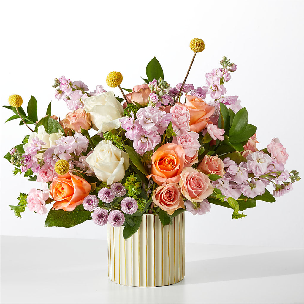 French Market Bouquet with Ivory Vase – Ruiz Creationz Llc, Miami FL