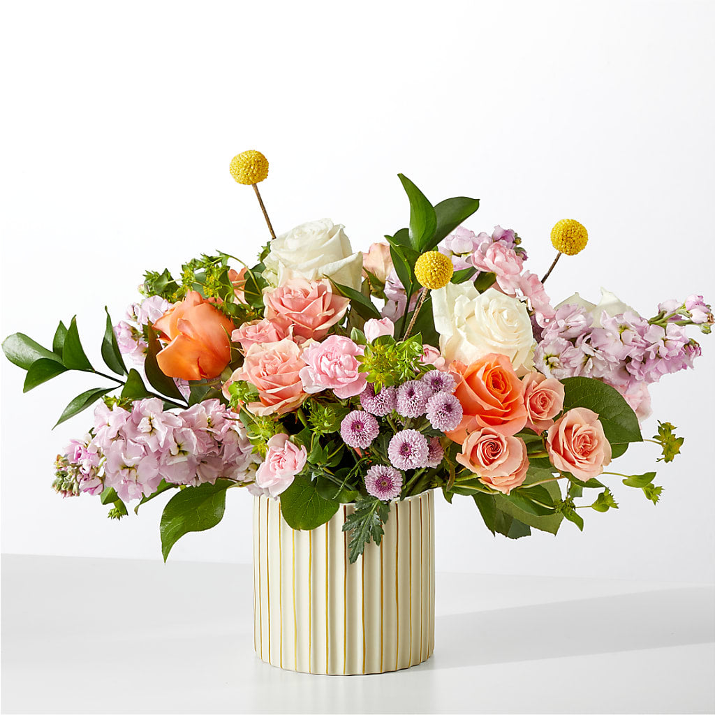 French Market Bouquet with Ivory Vase – Ruiz Creationz Llc, Miami FL
