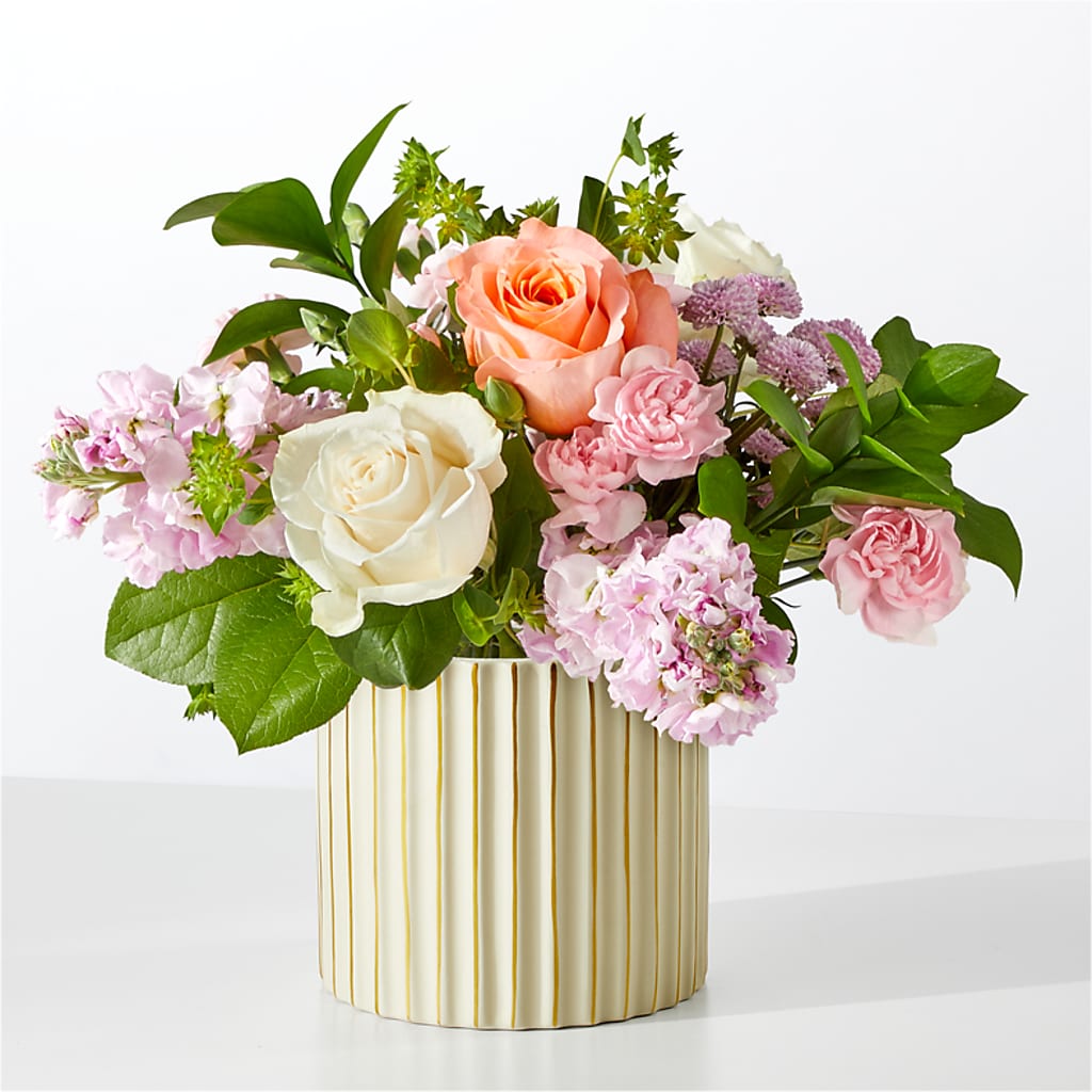 French Market Bouquet with Ivory Vase – Ruiz Creationz Llc, Miami FL