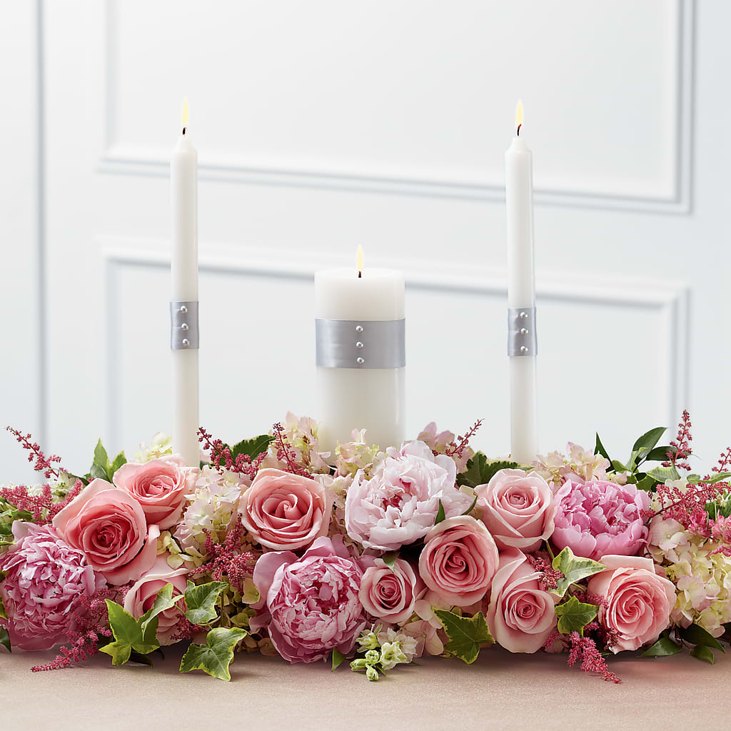 Worldwide Romance Unity Candle Arrangement – Ruiz Creationz Llc, Miami FL
