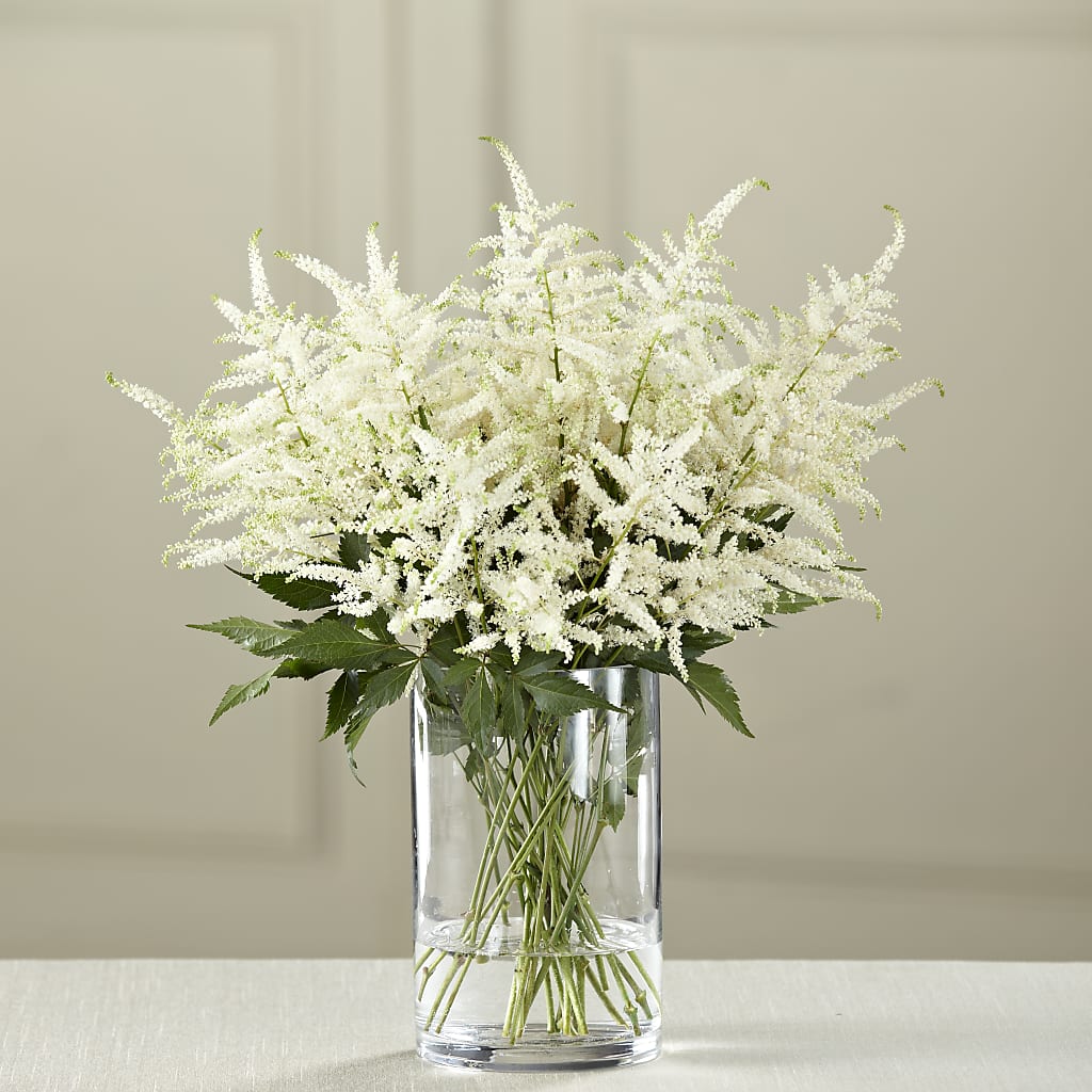 White Astilbe Bouquet – Ruiz Creationz Llc, Miami FL