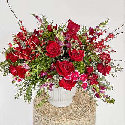 Big Red Bow Bouquet –  Ruiz Creationz Llc, Miami FL