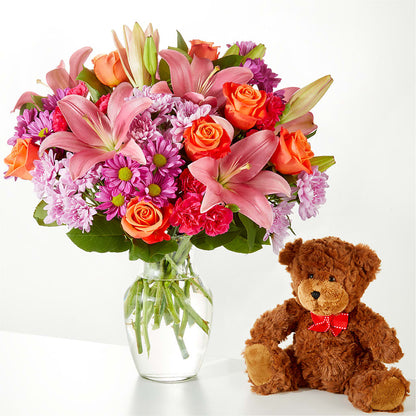 One and Only Bouquet and Bear Bundle –  Ruiz Creationz Llc, Miami FL