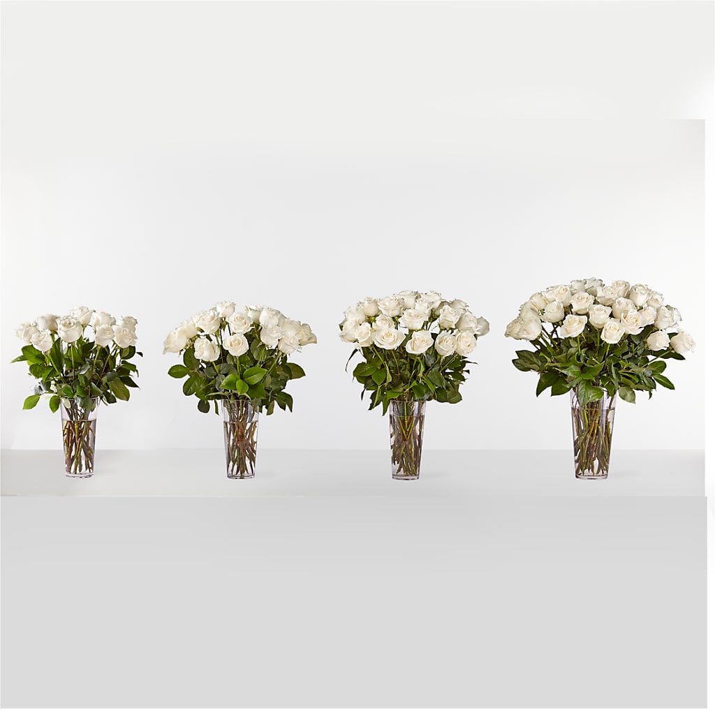 Long Stem White Rose Bouquet –  Ruiz Creationz Llc, Miami FL