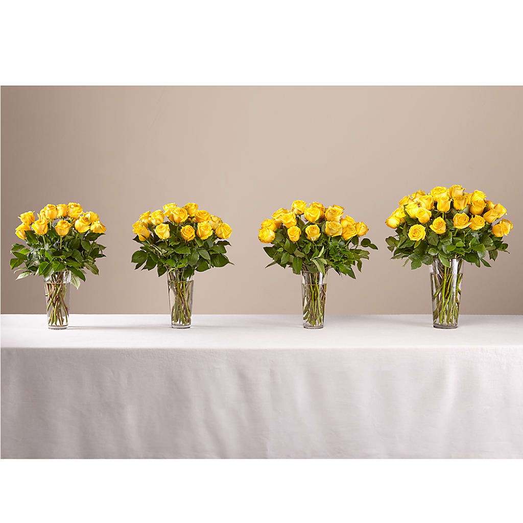Long Stem Yellow Rose Bouquet –  Ruiz Creationz Llc, Miami FL