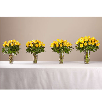 Long Stem Yellow Rose Bouquet –  Ruiz Creationz Llc, Miami FL