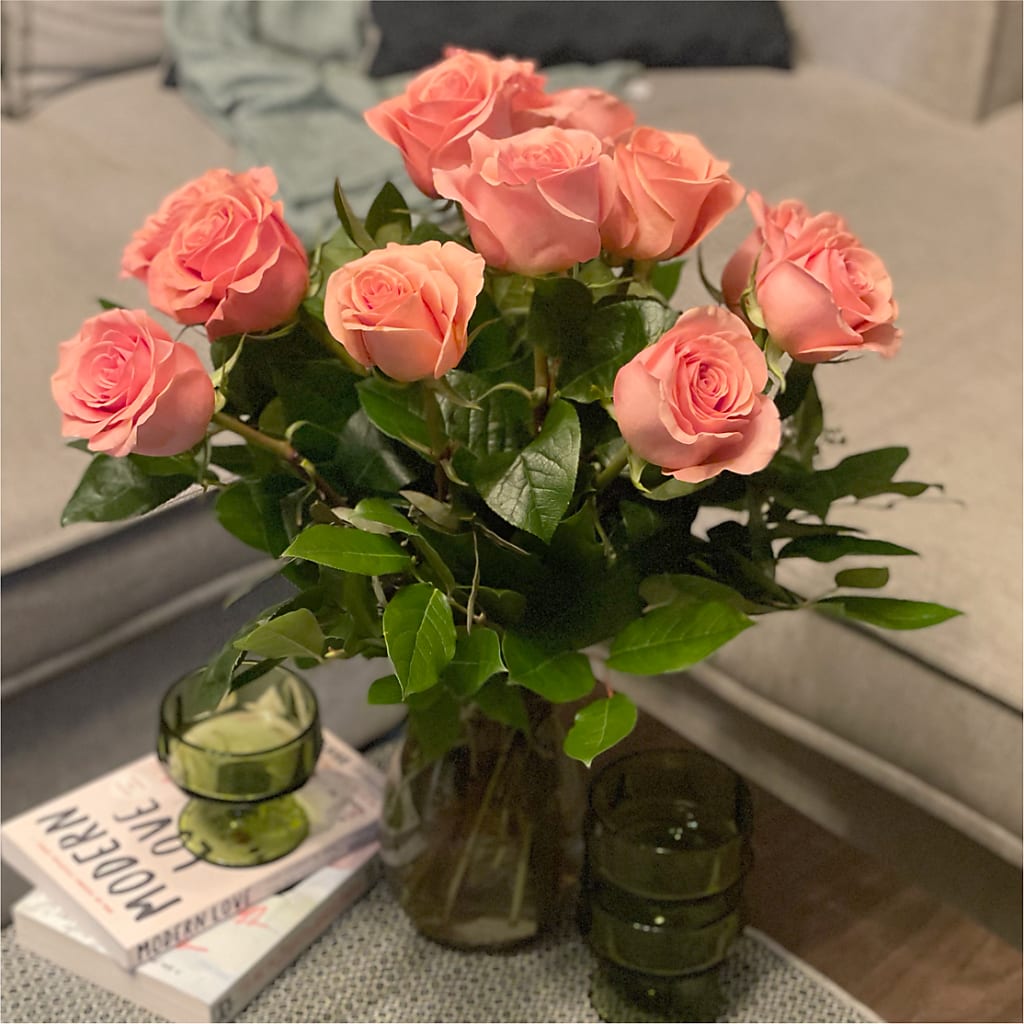 Long Stem Pink Rose Bouquet –  Ruiz Creationz Llc, Miami FL