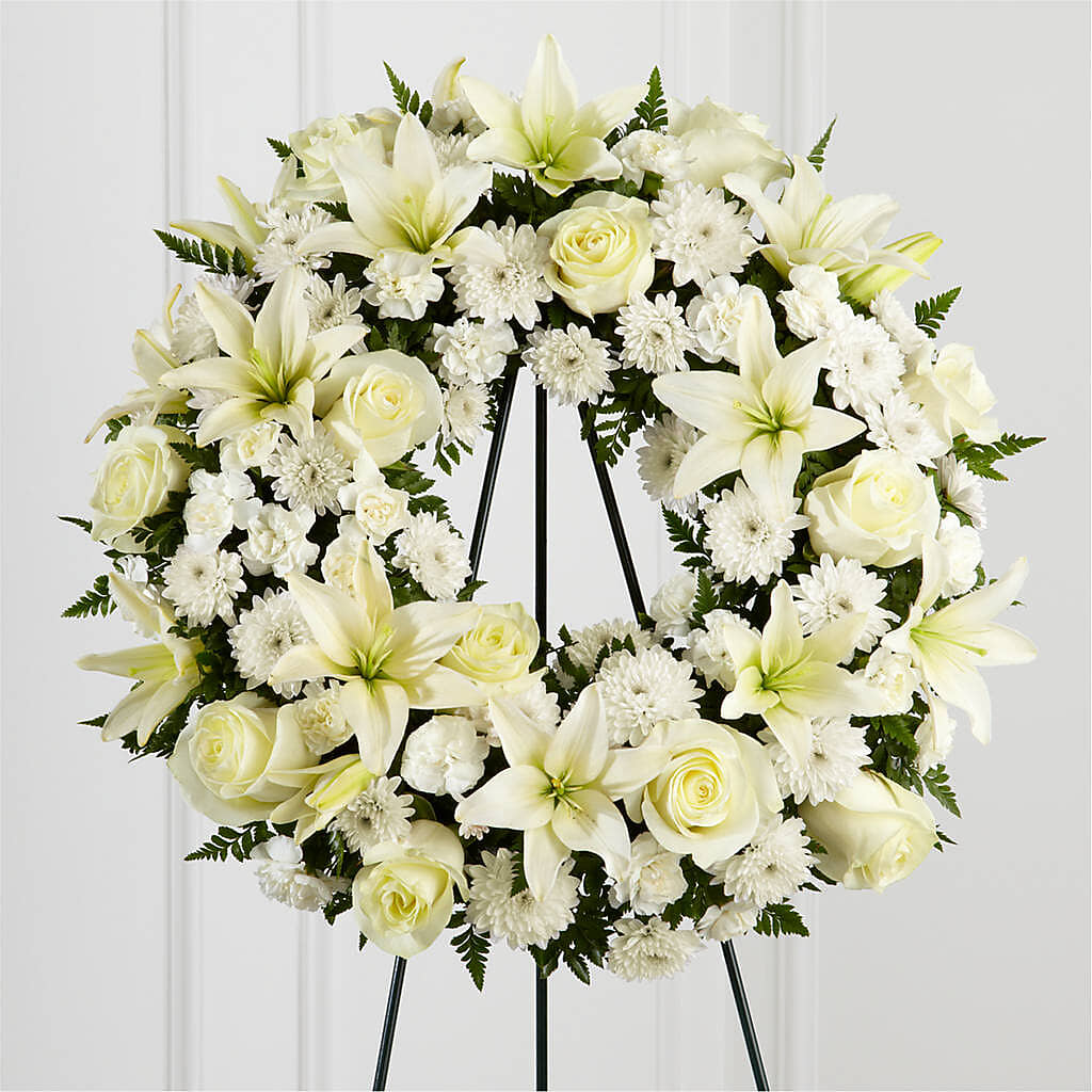 Treasured Tribute Wreath –  Ruiz Creationz Llc, Miami FL