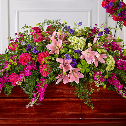 Radiant Tribute Casket Spray –  Ruiz Creationz Llc, Miami FL