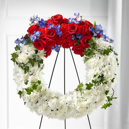 Patriotic Passion Wreath –  Ruiz Creationz Llc, Miami FL