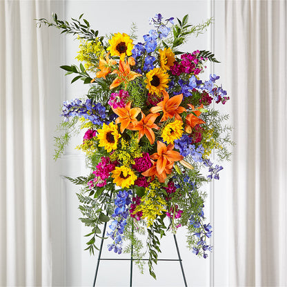 Sunlit Memories Standing Spray (Standard) –  Ruiz Creationz Llc, Miami FL