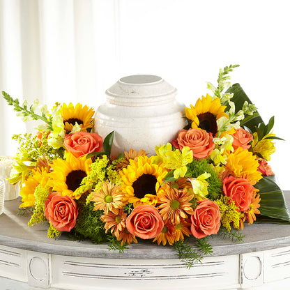 Faithful Sunflower Cremation Adornment –  Ruiz Creationz Llc, Miami FL