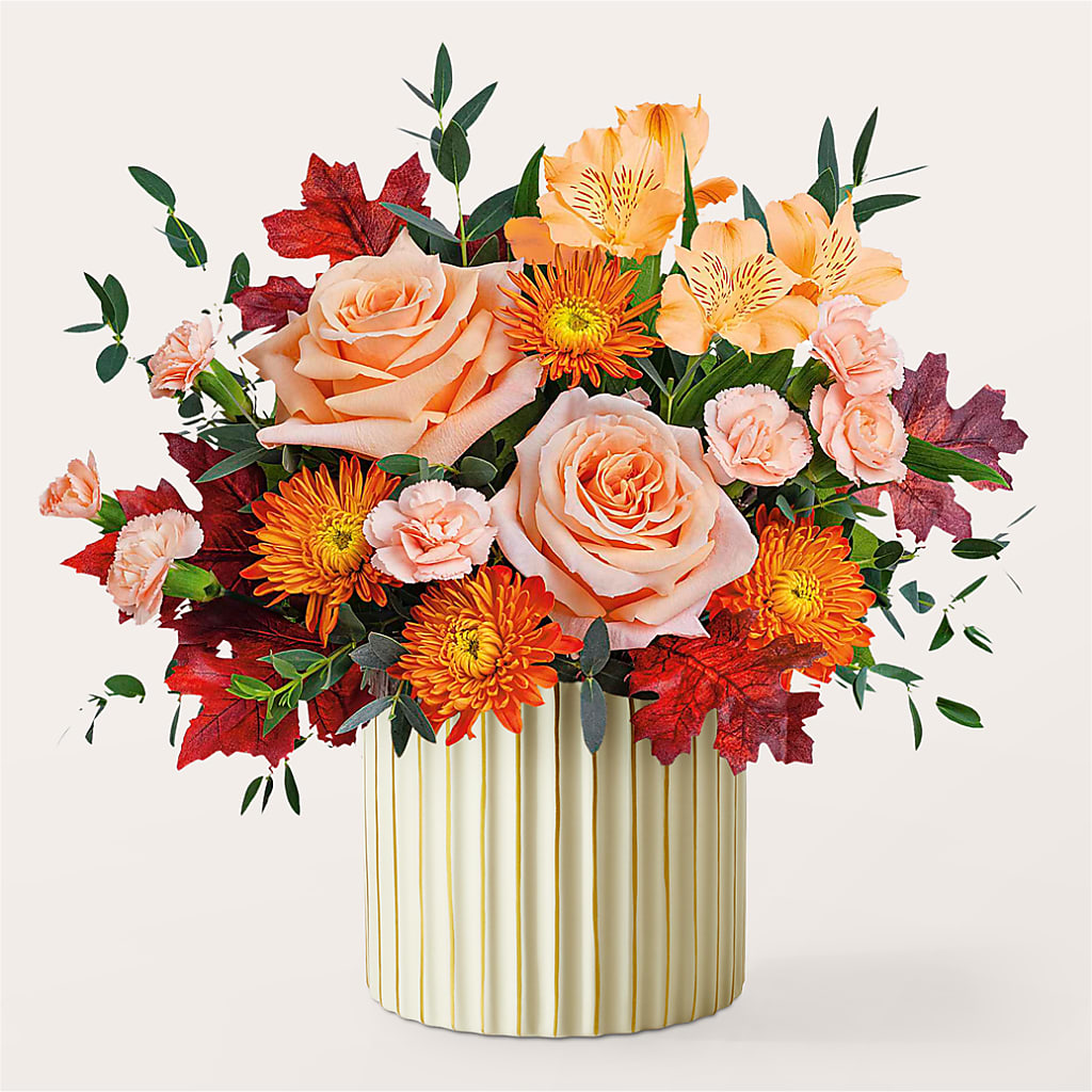 Spiced Latte Bouquet with Ivory Vase –  Ruiz Creationz Llc, Miami FL