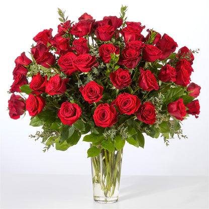 Forever Yours Fifty Stem Red Rose Bouquet –  Ruiz Creationz Llc, Miami FL