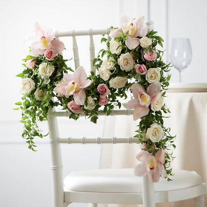 Orchid Rose Chair Décor –  Ruiz Creationz Llc, Miami FL